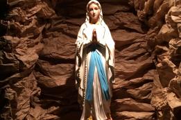 Collocazione della statua della Madonna di Lourdes in occasione della festa in suo onore 11 febbraio 2017